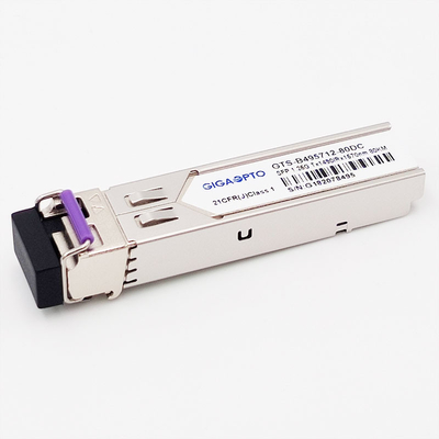 módulo do transceptor de 1.25G BiDi SFP 1000BASE-BX TX1490nm/RX1570nm 80km SMF DOM LC