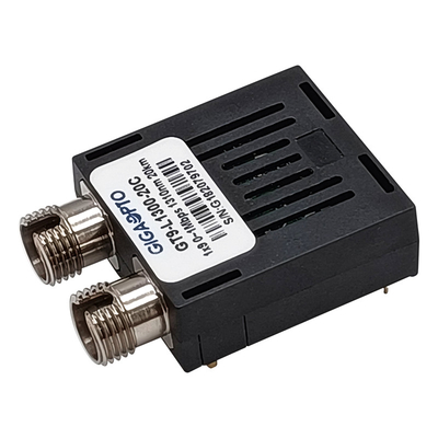 ST frente e verso ótico do SC FC de TTL LVTTL do módulo do transceptor do transceptor 1310nm SMF 20km de 0~1Mbps 1x9