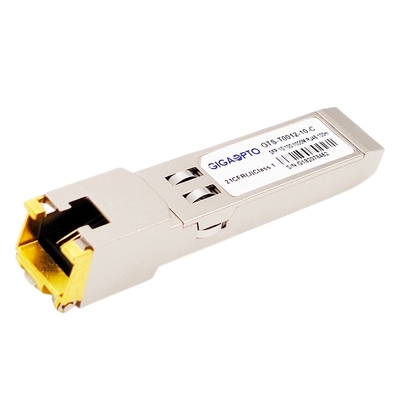 Módulo ótico de cobre do transceptor do gato 6/6a RJ-45 de SFP 10/100/1000BASE-T 100m SGMII