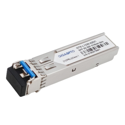 os DOM frente e verso MSA Pinout do LC dos módulos do transceptor de 3G SDI SMPTE SFP 1310nm 2km SMF com testes padrões patológicos video