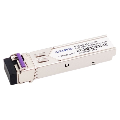 2 módulo ótico do transceptor TX1490nm RX1310nm 10km SMF LC do canal 1000BASE BX BiDi SFP