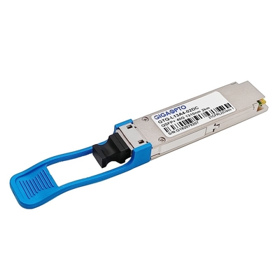 Os DOM de fibra ótica frente e verso do módulo do transceptor de QSFP+ 40GbE LR4 Lite 2km SMF LC