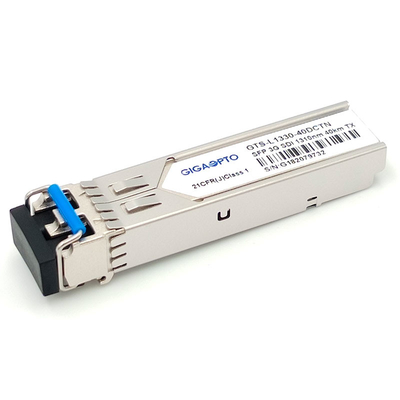 Não transmissor ótico 1310nm 40km SFP do transceptor video de MSA Pinout 3Gbps para SD HD/3G SDI