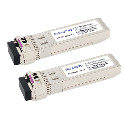 transceptores compatíveis 1490nm TX/1550nm SFP-10G-BX80U de 10Gbps Cisco
