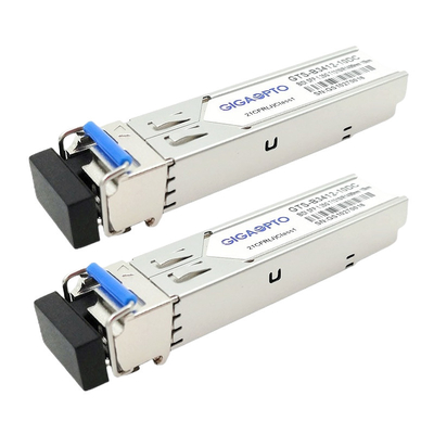 Ethernet compatíveis TX1310nm RX1490nm 10km SMF de Cisco GLC-BX-U SFP BiDi 1.25G