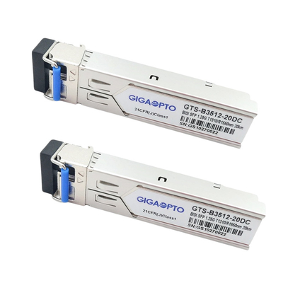 Módulo compatível TX1310nm RX1550nm 20km do transceptor de 1000BASE-BX Cisco GLC-BX-20U SFP