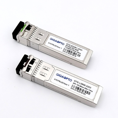 Transceptor óptico SFP+ de 10 Gbps com conector SFP+ Distância 10 km
