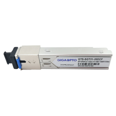 Módulos óticos DDM do poder da classe D 8dBm TX do transceptor de SFP GPON OLT