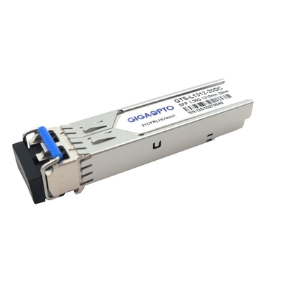 módulo LC frente e verso DOM Transceiver de 1.25G SFP 1310nm 20km 1000BASE-LX/LH SMF