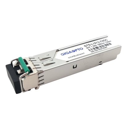 Transceptor ótico LC frente e verso DOM Module de SFP 1.25G 1000BASE-EZX 1550nm 120km SMF