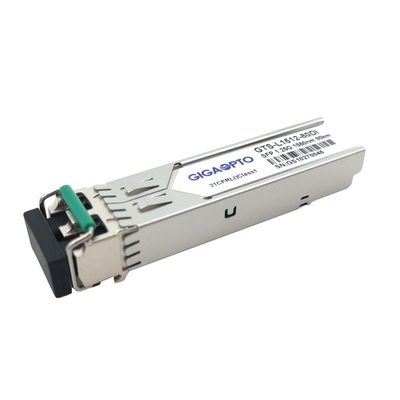 1000BASE-ZX 1.25G SFP 1550nm 80km LC frente e verso industrial SMF DOM Transceiver Module
