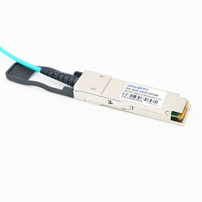 Cabo ótico ativo 100G QSFP28 da fuga da paralela ao fã para fora AOC de 4x25G SFP28
