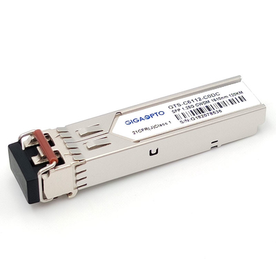 Os DOM frente e verso do módulo 1.25G 1000BASE CWDM 1270 1610nm 120km LC SMF do transceptor de SFP