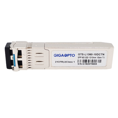 módulos de transmissor MSA de 6G SDI SMPTE SFP 1310nm 10km SMF LC únicos