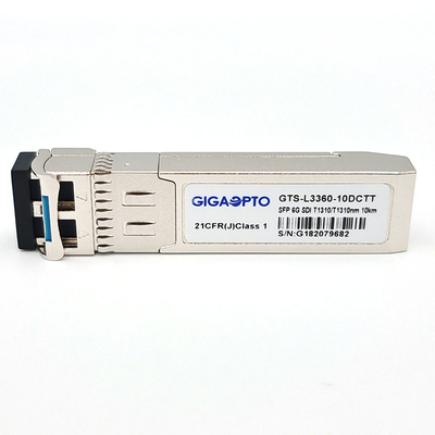 módulo de transmissores duplo frente e verso Não-MSA de 6G SDI SMPTE SFP 1310nm 10km SMF LC