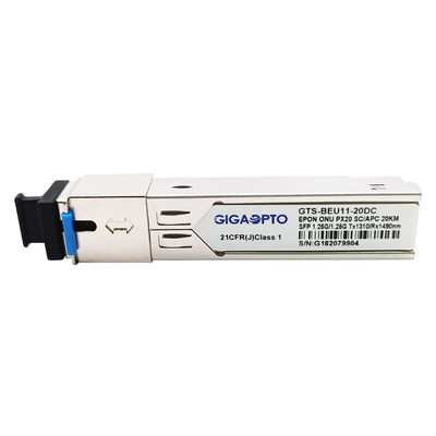 transceptor do módulo 20km PX20 TX1310nm RX1490nm SFP LC de 1.25Gbps EPON ONU SFP