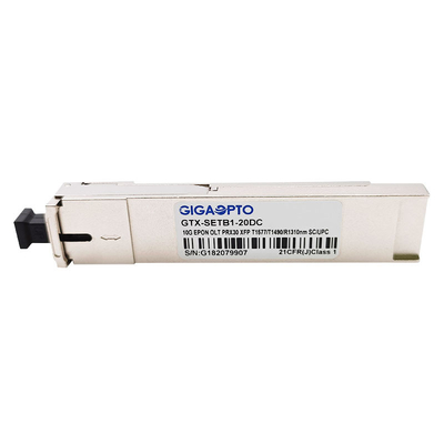 Manutenção programada assimétrica 20km 1310nm PRX30 XFP T1577nm 10.3G T1490nm 1.25G do módulo 1.25G de OLT EPON XFP