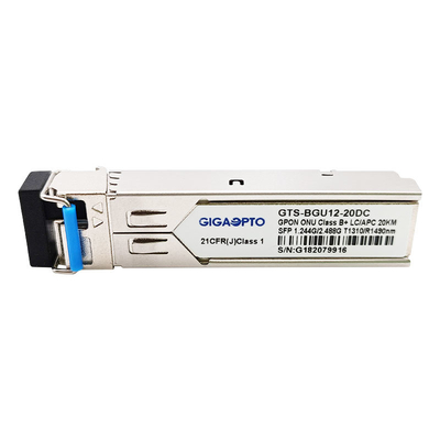 Módulo SMF Tx1310nm Rx1490nm LC APC do transceptor da classe B+ GPON SFP de ONU