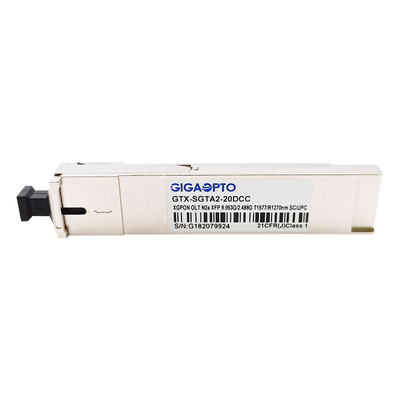 SC UPC DDM do módulo TX 1577nm 9.953G/RX1270nm 2.488G SMF 20km do transceptor de XGPON OLT N2a XFP