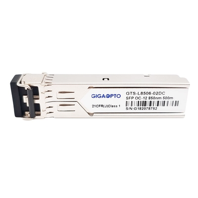 módulo MMF DOM Duplex LC do transceptor de 622Mbps SFP OC-12/STM-4 SR-0 850nm 500m