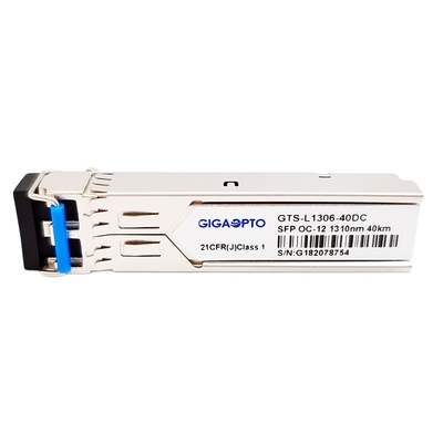 OS DOM do LC SMF do módulo do transceptor de 622Mbps OC-12/STM-4 LR-1 SFP 1310nm 40km SDH/SONET