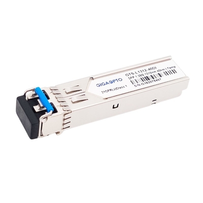 transceptor industrial EX 1310nm 40km SMF LC frente e verso DOM Module de 1.25G 1000BASE SFP