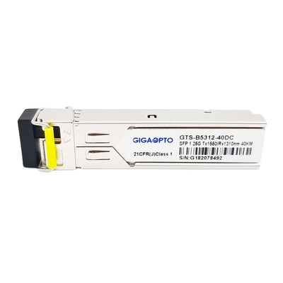 Módulo dos DOM do transceptor TX1550nm SFP 1.25G 1310nm 40km LC SMF de 1000BASE BX 1.25G BiDi SFP