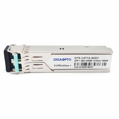 módulo SMF DOM Duplex LC do transceptor de 1.25G 1270 ~1610nm 100km 1000BASE CWDM SFP