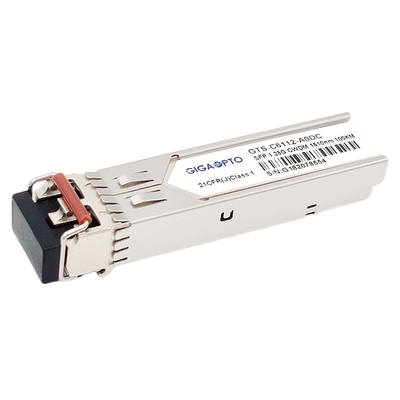 módulo SMF DOM Duplex LC do transceptor de 1.25G 1270 ~1610nm 100km 1000BASE CWDM SFP