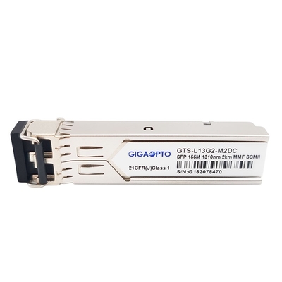 Portos do transceptor 1310nm MMF 2km LC DOM Module For Gigabit Ethernet SFP de 100BASE FX SGMII SFP