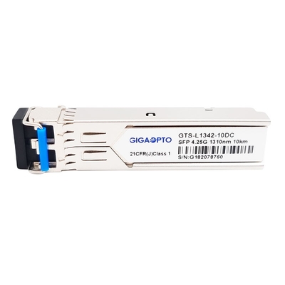 módulo frente e verso do transceptor dos DOM 4.25G de SFP 1310nm 10km SMF LC do módulo de canal da fibra 4G