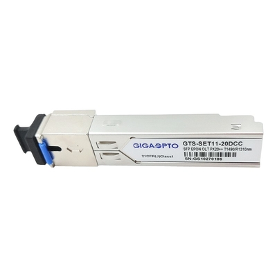 Módulo EPON OLT PX20++ 1.25G PX30 TX1490nm RX1310nm 20km do transceptor do SC SFP de DDM