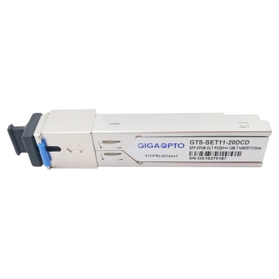 Módulo do transceptor de OLT SFP EPON Px20+++ PX40 7dBm SFP 1.25G TX1490nm/RX1310nm 20km