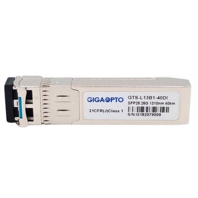 Módulo ótico EML APD SMF LC DOM Industrial do transceptor de SFP28 25GBASE ER 1310n 40km SFP