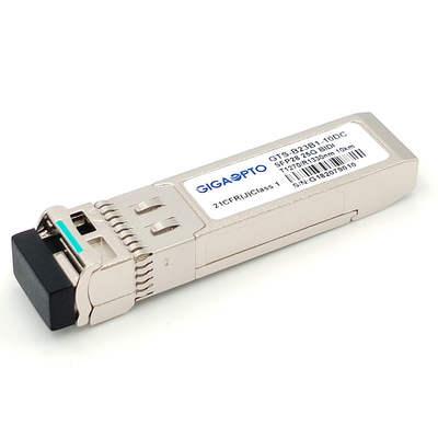 Os DOM óticos bidirecionais 1270nm-TX/1330nm-RX do módulo 10km LC do transceptor SFP28