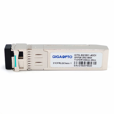 Transceptor ótico duplo 1270nm TX 1310nm RX 40km SFP28 25G BX 40 dos CDR SFP28 mim