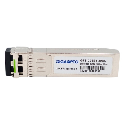 Os DOM óticos do transceptor 1270nm~1370nm 30km LC SMF de 25GBASE-ER Lite CWDM SFP28