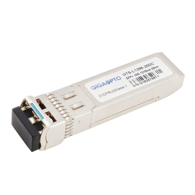 Módulo ótico 1310nm LC DDM do transceptor da fibra SMF 20km do modo de SFP+ 10G ELR único