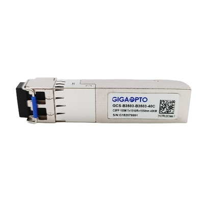 Os 2 DOM EX do LC 40km do transceptor da fibra 100Base CSFP BIDI TX 1310nm RX 1550nm