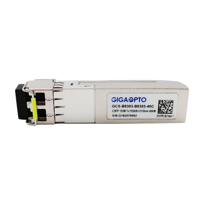 Os DOM duplos do LC do transceptor da manutenção programada de 100BASE BX CSFP BIDI 40km TX1550nm RX1310nm