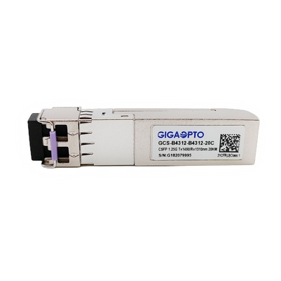 1000Base 2 canaliza o módulo TX1490nm/RX1310nm 20km do transceptor de SFP do estojo compacto de BIDI CSFP