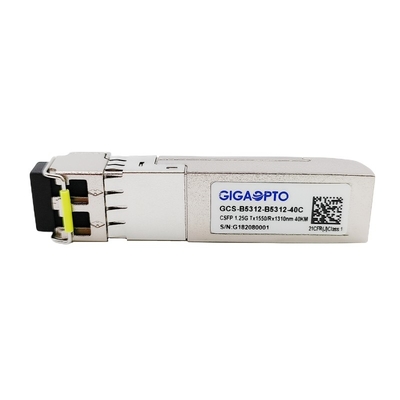 Os DOM duplos da manutenção programada LC do transceptor 40km TX1550 RX1310 de 1000BASE CSFP BIDI