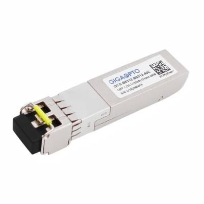 Os DOM duplos da manutenção programada LC do transceptor 40km TX1550 RX1310 de 1000BASE CSFP BIDI