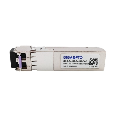 Manutenção programada dupla LC DOM Transceiver de 1000BASE CSFP BIDI 120km TX1490 RX1550