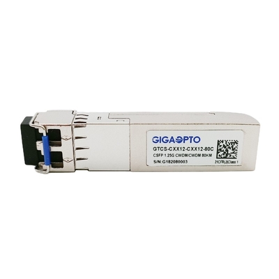 Os DOM duplos do LC do transceptor da manutenção programada do C47 de 1000BASE CWDM CSFP BIDI 80km TX C51 RX