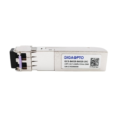 Os 2 DOM do transceptor 20km TX1490 RX1310 LC da manutenção programada da fibra 2.488Gbps CSFP BIDI