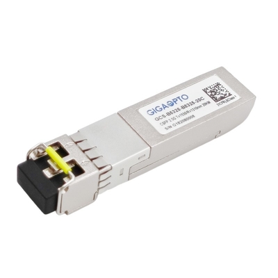 os DOM duplos de Tx 1310nm Rx 1550nm LC 20km do transceptor de SFP BIDI do estojo compacto 2.5Gbps