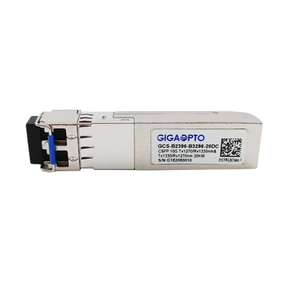 10G os DOM duplos do transceptor 20km LC do estojo compacto SFP+ BIDI
