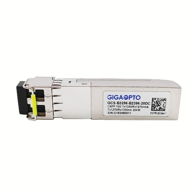 10G os DOM duplos do transceptor 20km LC do estojo compacto SFP+ BIDI