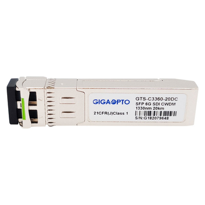 6Gbps CWDM 1270nm - módulo video do transceptor 1450nm para SD/HD/3G/6G/SDI